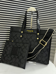 Coach Field Tote Bag w Pouch