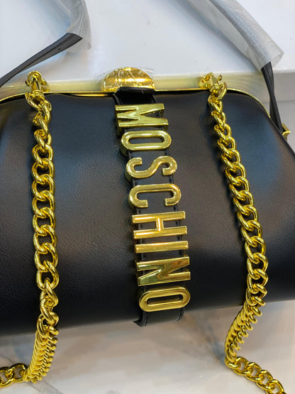 Moschino Logo Crafted Clutch Bag