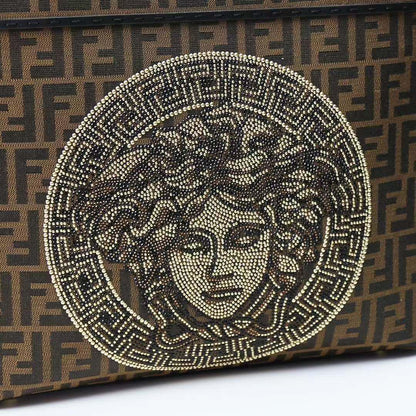 FENDI Versace by 2023 
TOTE MONOGRAM CONTRAST EMBOSSED TOTE