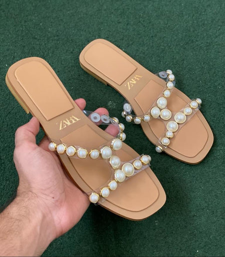 Zara Pearl Crafted Sandal