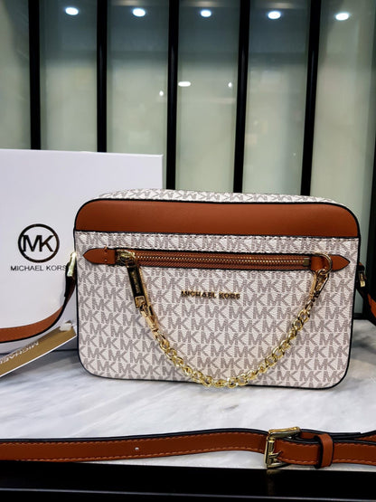 Michael Kors Jet Set Large Logo Crossbody Bag