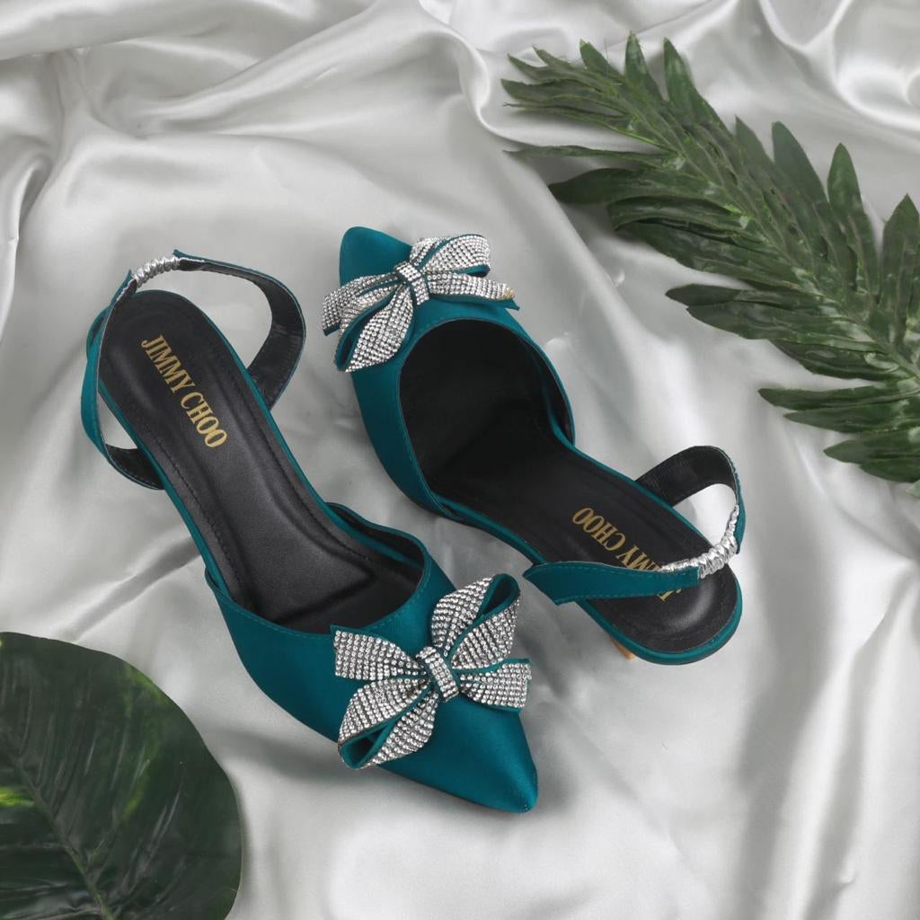 Jimmy Choo Opulent Oasis Pointed Mules