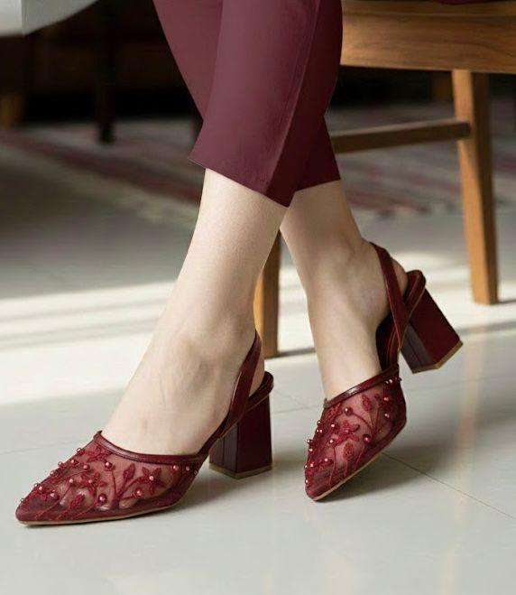 Zara Floral Block Heels