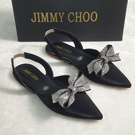 Jimmy Choo Bow Backstrapped Mules