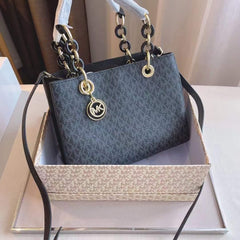 Micheal Kors Cynthia Signature Medium Satchel Bag