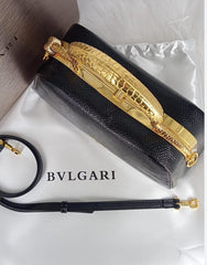 Bvlgari Top Snake Handle Handbag