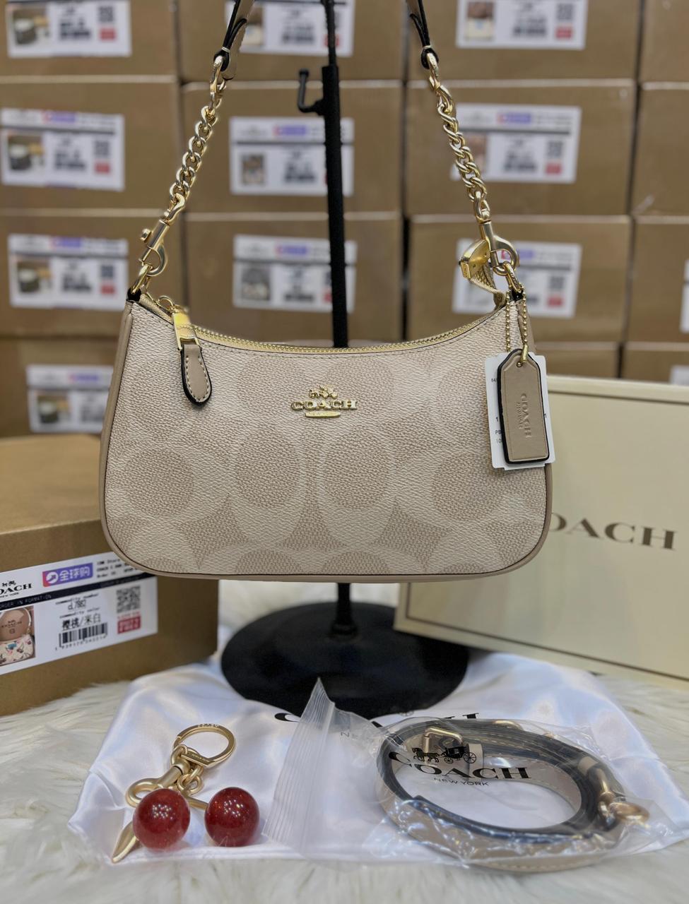 Coach Teri Shoulder Bag In Signature Canvas