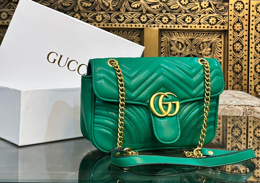 Gucci Marmont Cowhide Leather Crossbody