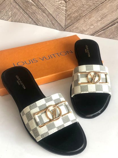 Louis Vuitton Flap Logo Crafted Sandal