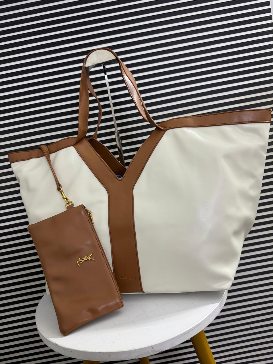 Saint Laurent Y Leather Tote Bag