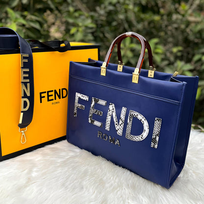 Fendi Zebra S Top Handle Tote