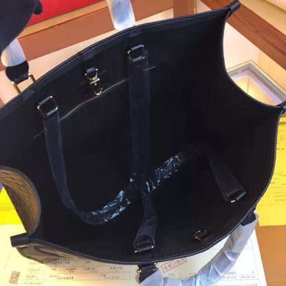 Louis Vuitton On The Go Black Tote
