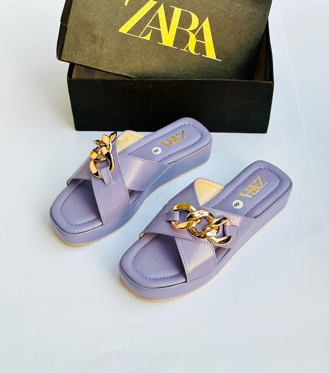 Zara Cross Chain Wedges