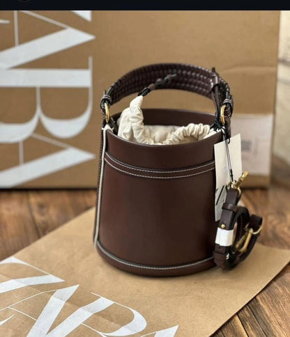 Zara Canvas Bucket Bag