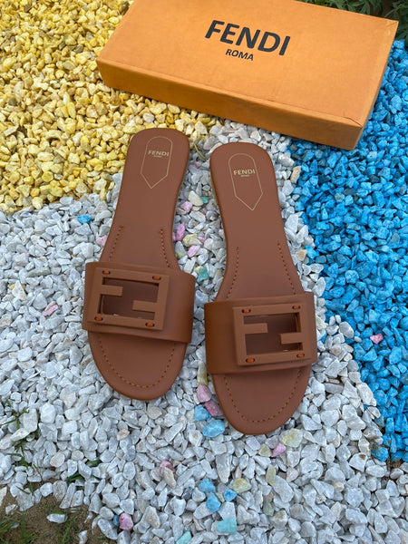Fendi Leather Crafted Sandals