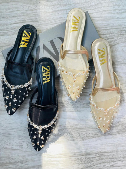 Zara Embroided Pumps