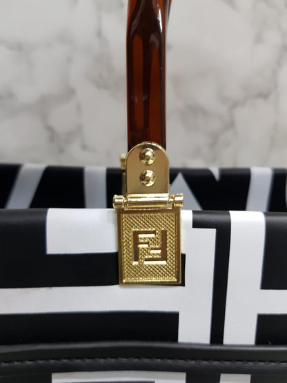 Fendi Women Sunshine Medium Two-Tone Printed Tote