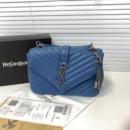 Saint Laurent Metalic Silver Crossbody