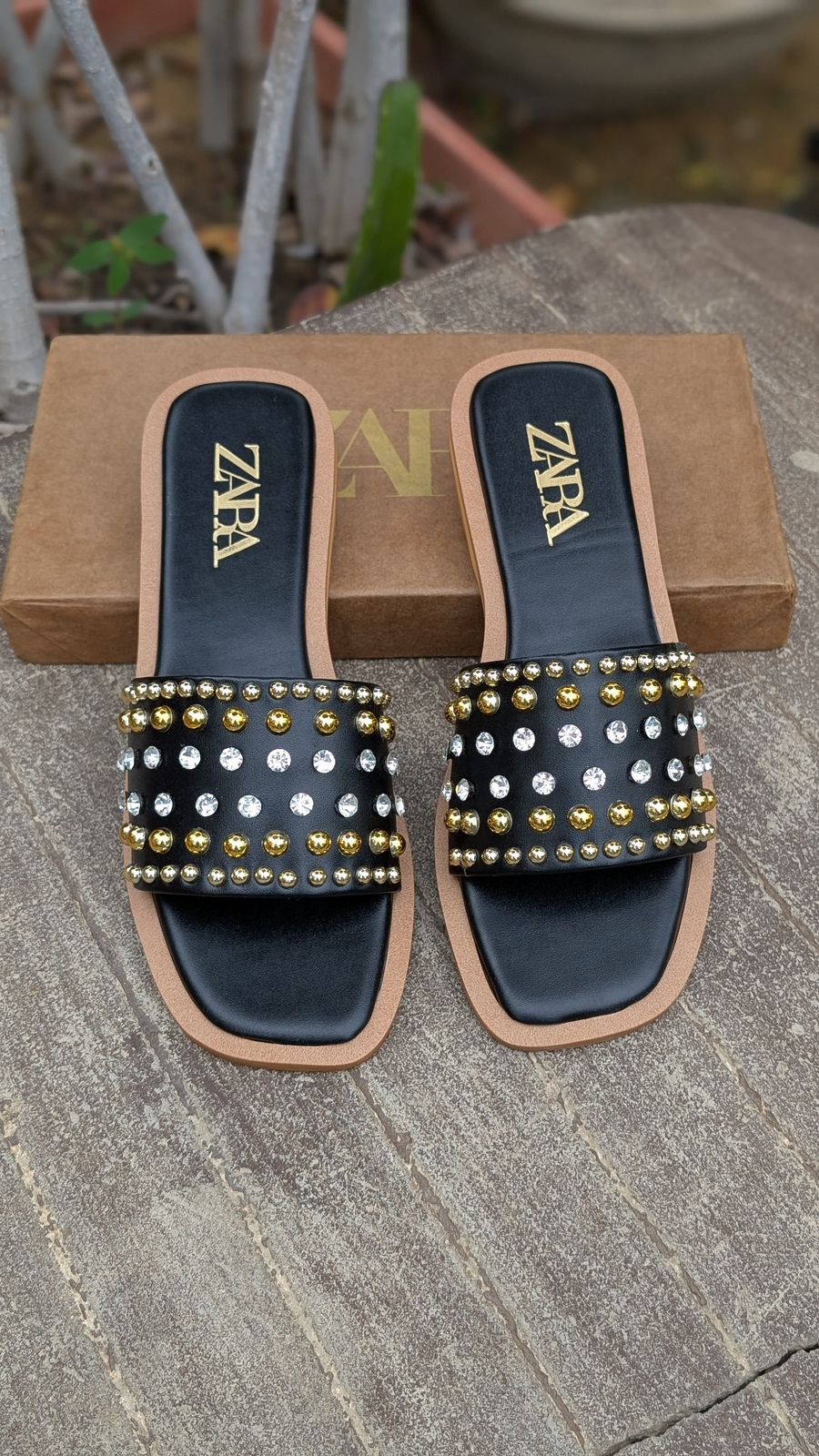 Zara Pearl And Diamond Sliders