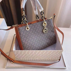 Micheal Kors Cynthia Signature Medium Satchel Bag