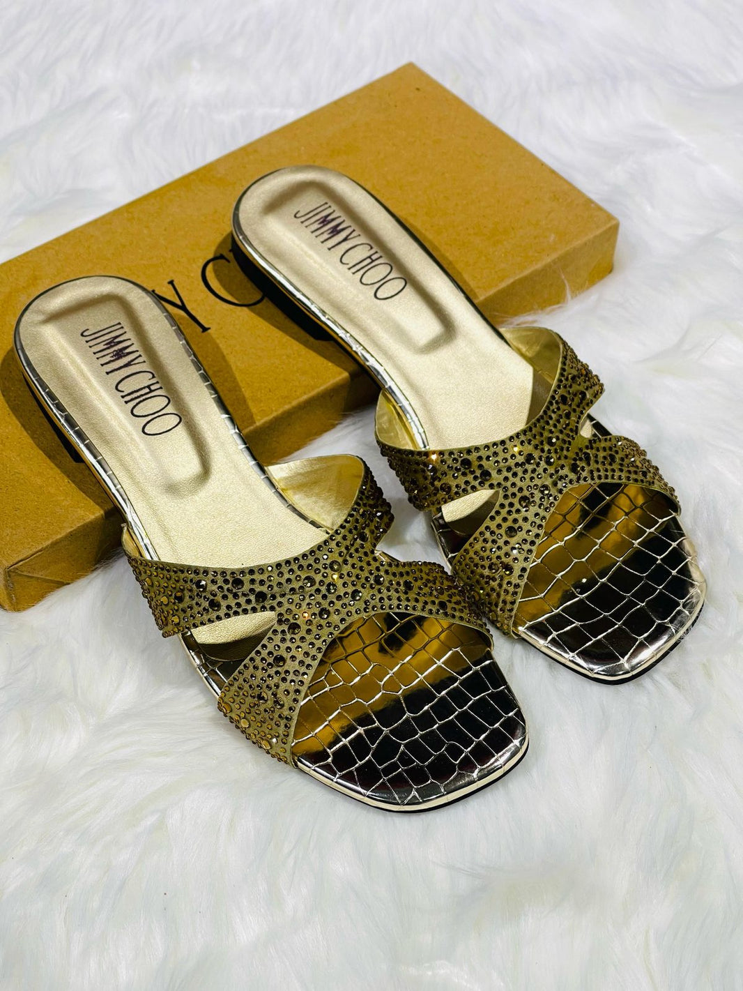 Jimmy Choo Vobe Stone Flats