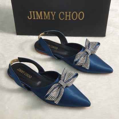 Jimmy Choo Bow Backstrapped Mules