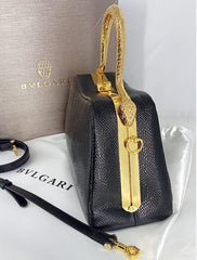 Bvlgari Top Snake Handle Handbag