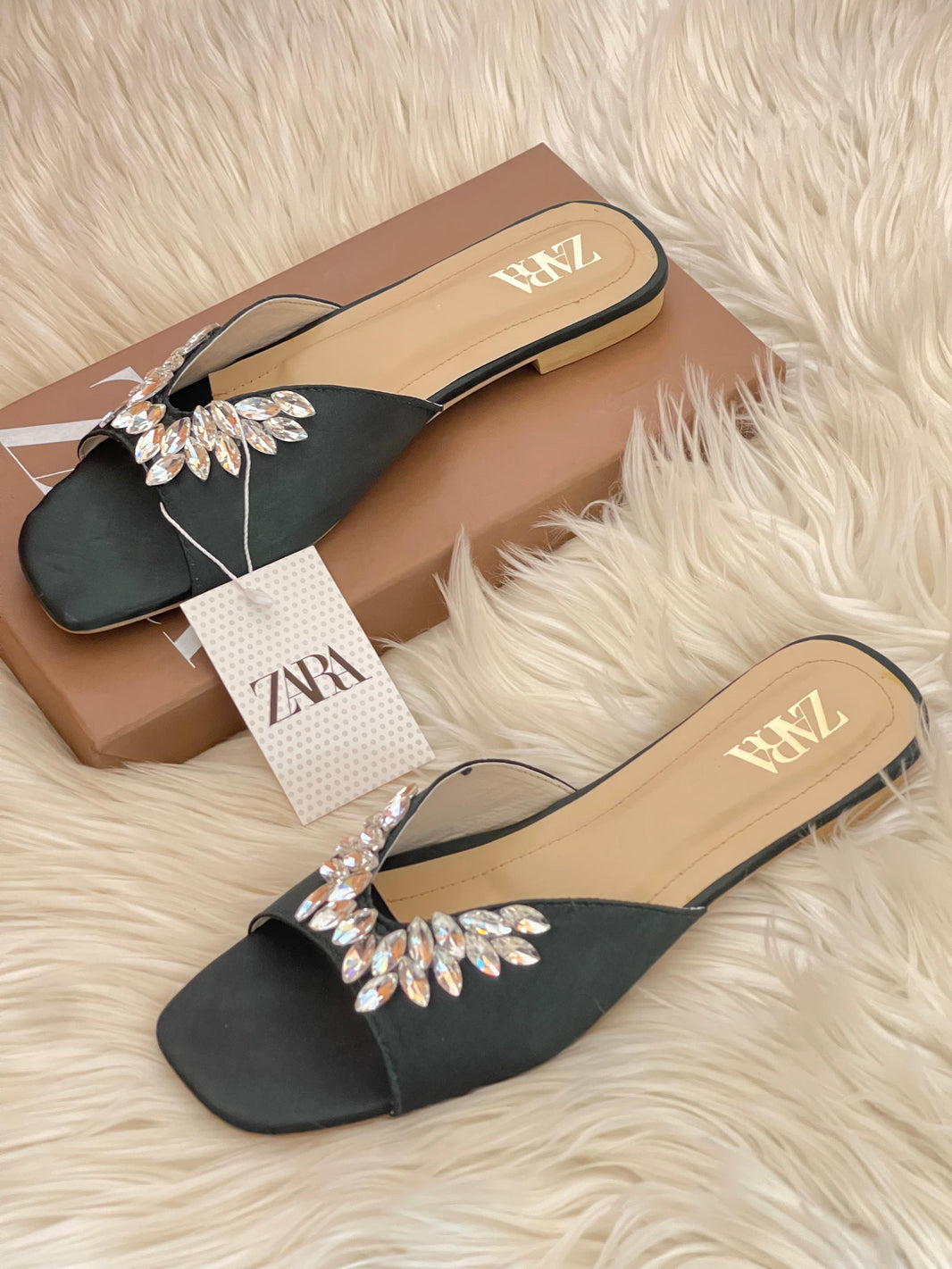 Zara Dina Stone Embelished Sandals