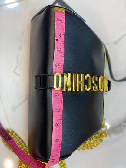 Moschino Logo Crafted Clutch Bag