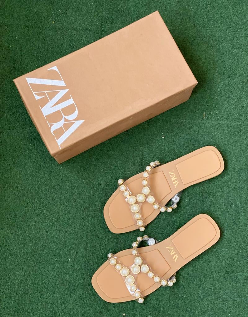 Zara Pearl Crafted Sandal