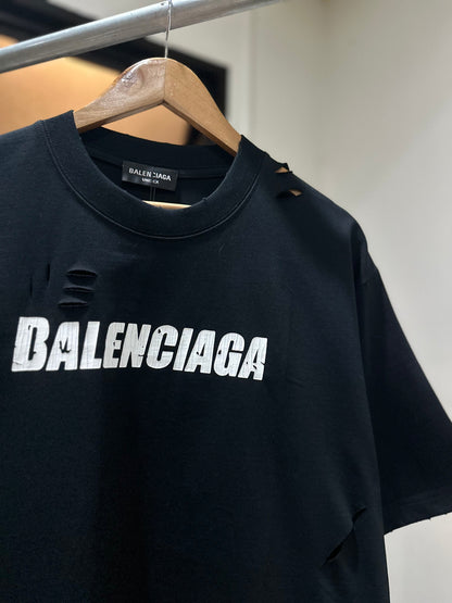 Balenciaga Caps T-Shirt (Black)
