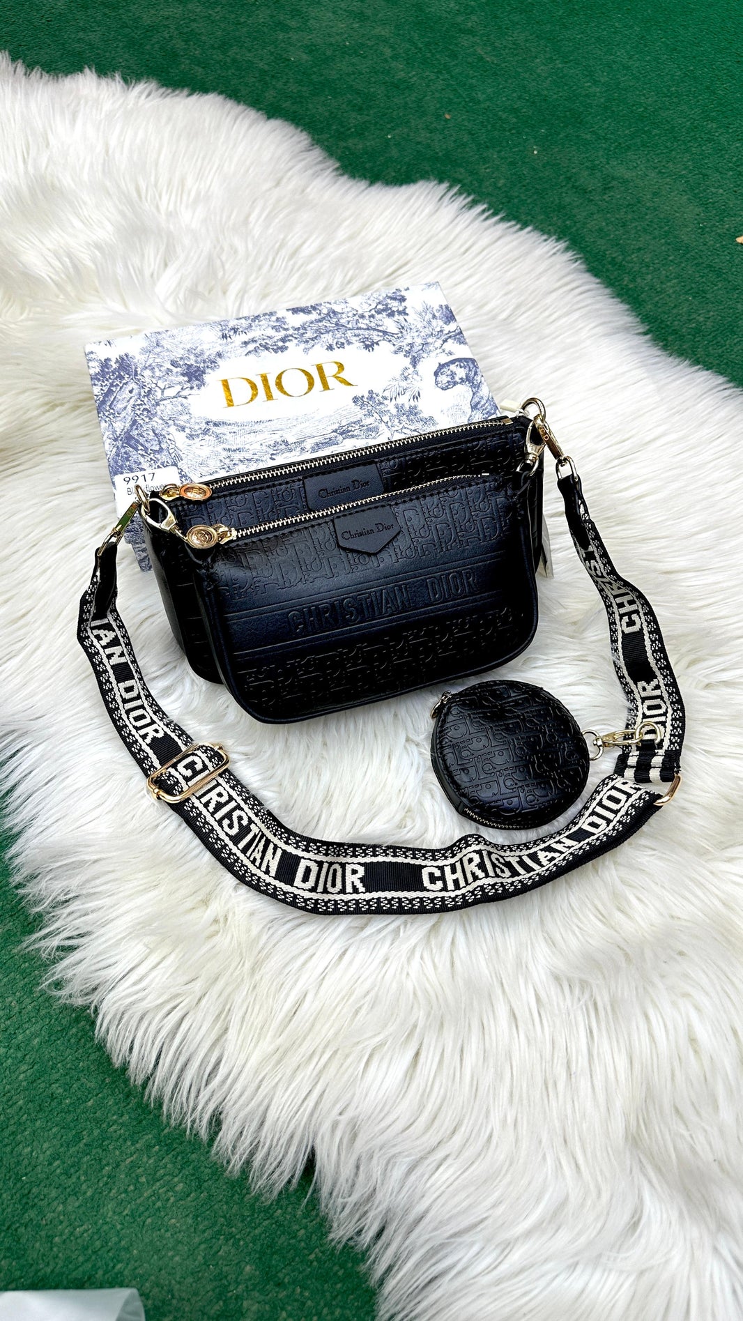 Christian Dior 3 pc Pouchette