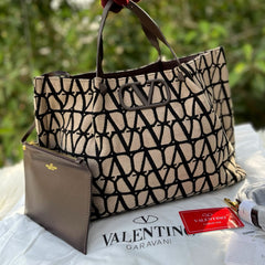 Valentino Cowhide Quilted Tote