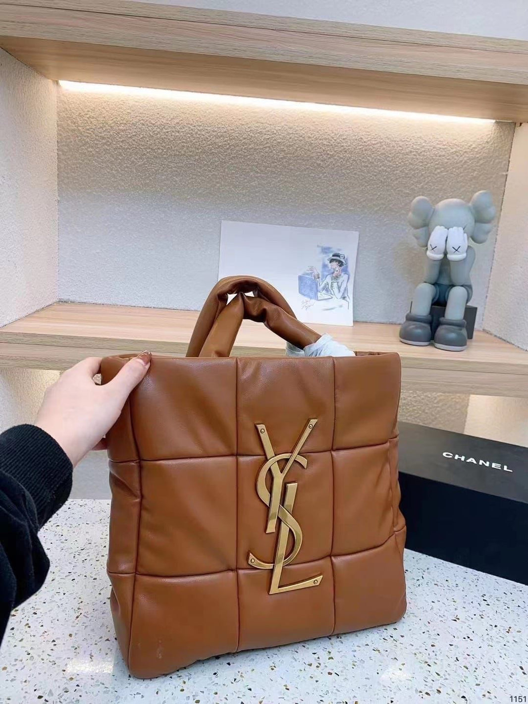 Saint Laurent Quilted Tote