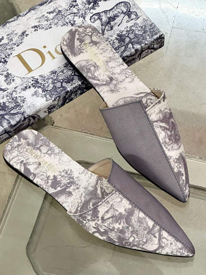Christian Dior Seude Crafted Mules