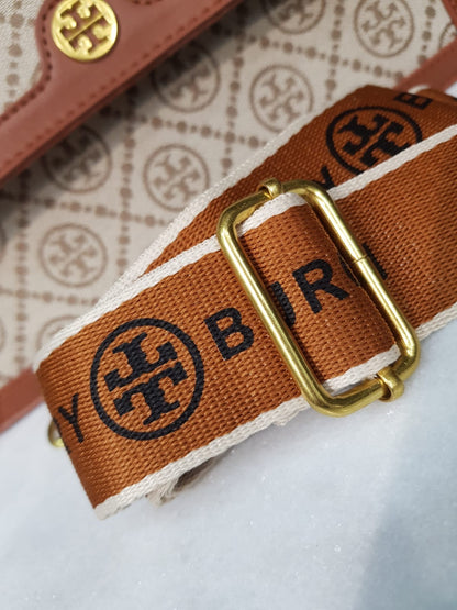 T Monogram Jacquard Mini Crossbody Bag