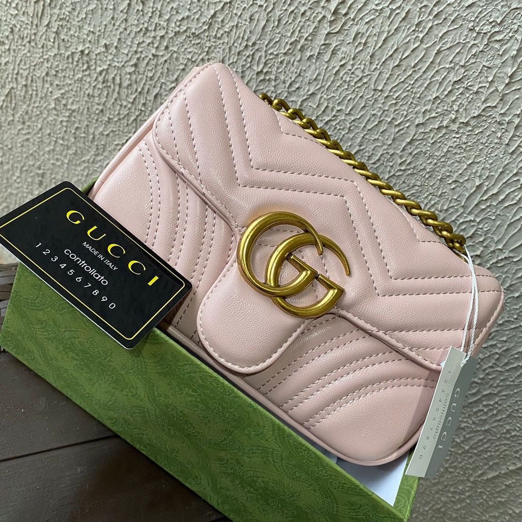 Gucci Marmont Cowhide Leather Crossbody