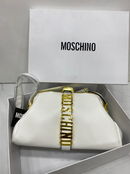 Moschino Logo Crafted Clutch Bag