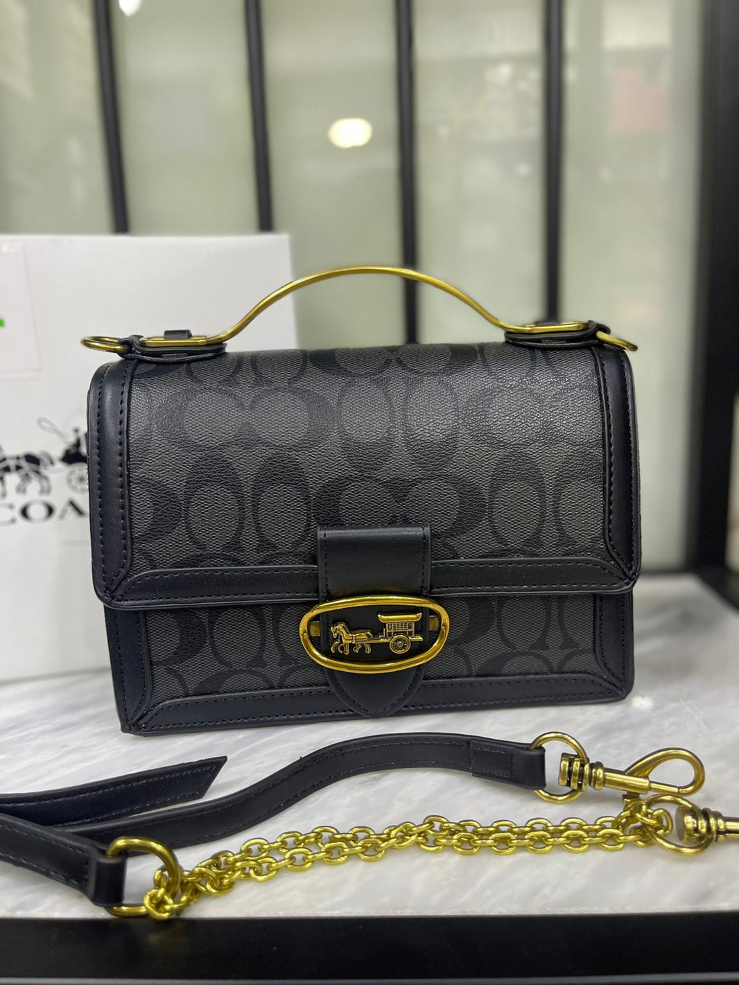 Coach Riley Top Handle Bag