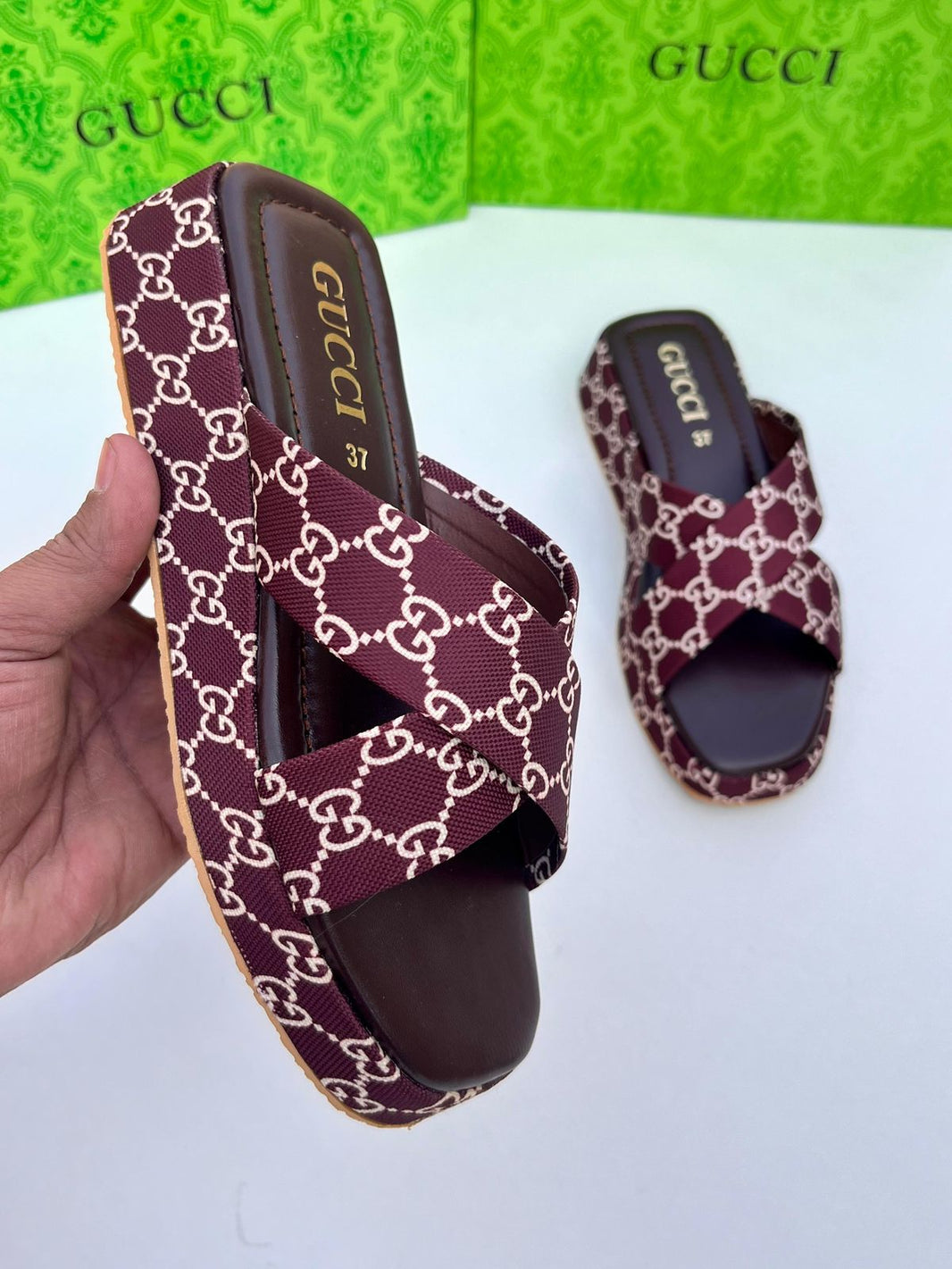 Gucci Cross Wedges