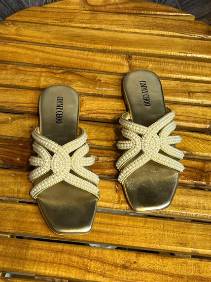 Jimmy Choo Pearls Flats