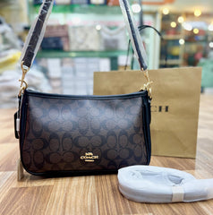 Coach Coated Leather Accents Hobo Bags