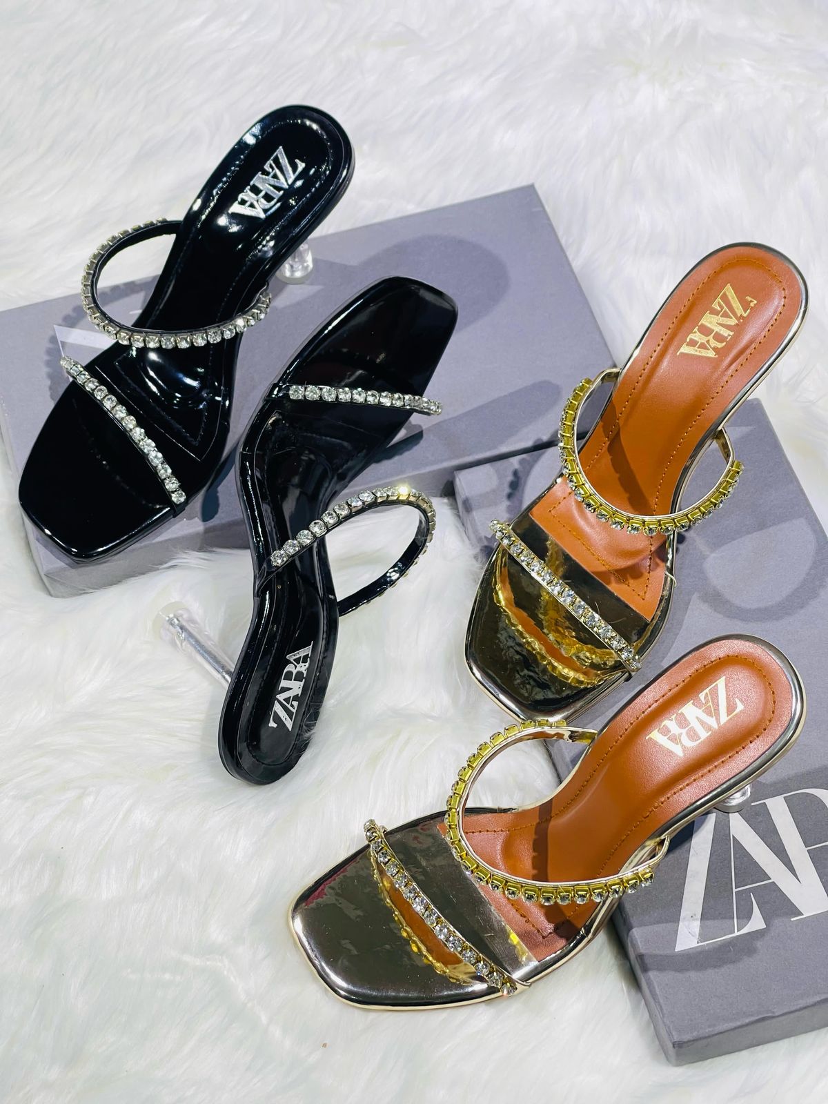 Zara Crystal Heels - Main Image