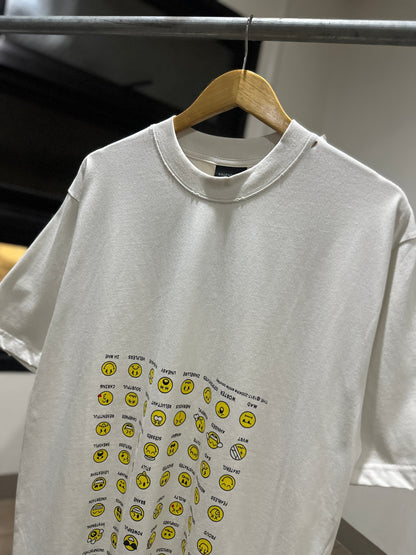 Balenciaga x Smiley Oversized T-Shirt (Cement White)