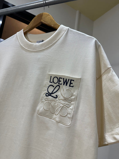 Loewe Pocket Anagram T-Shirt (Cream/Apricot)