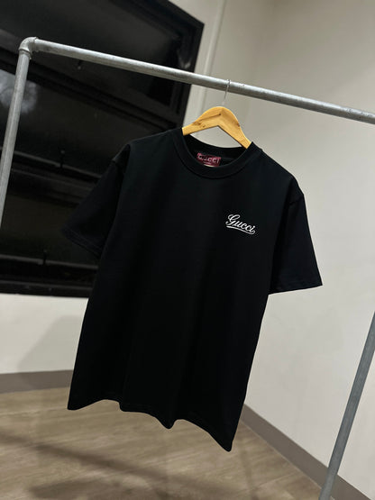 Gucci Embroidered Cotton T-Shirt (Black)