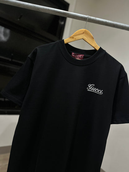 Gucci Embroidered Cotton T-Shirt (Black)