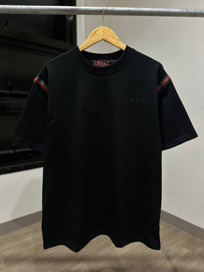 Gucci Cotton Web T-Shirt (Black)