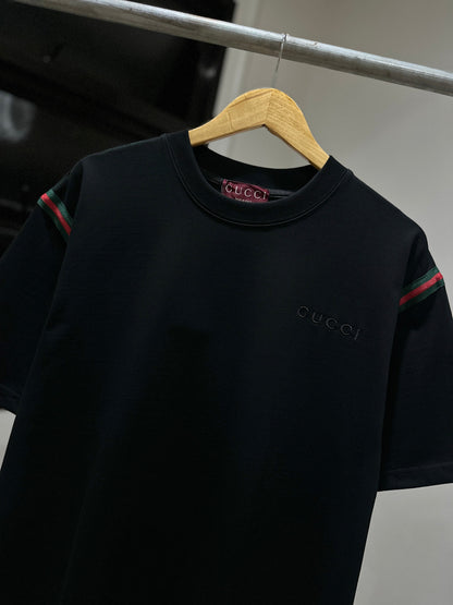 Gucci Cotton Web T-Shirt (Black)