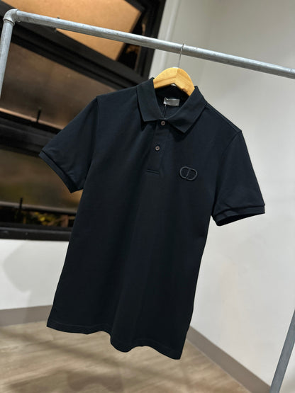 Dior CD Logo Polo Shirt (Black)